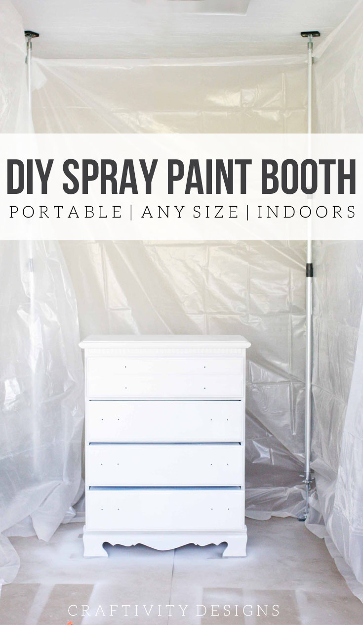 How to Spray Paint Indoors  DIY Indoor Spray Paint Booth – Craftivity  Designs